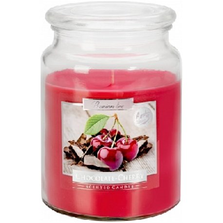 BISPOL świeca zapachowa w szkle SND99-104 Chocolate Cherry