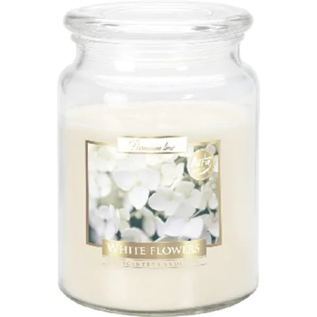 BISPOL świeca zapachowa w szkle SND99-179 Białe Kwiaty