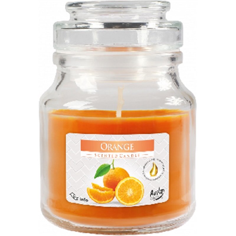 Bispol świeca zapachowa w szkle z wieczkiem słoik Pomarańcza SND71-63