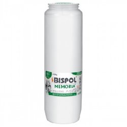 Bispol wkład do znicza olejowy W-08 biały 16 sztuk (zgrzewka)