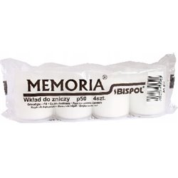 Bispol wkład do znicza parafinowy WP50 18H 4szt.