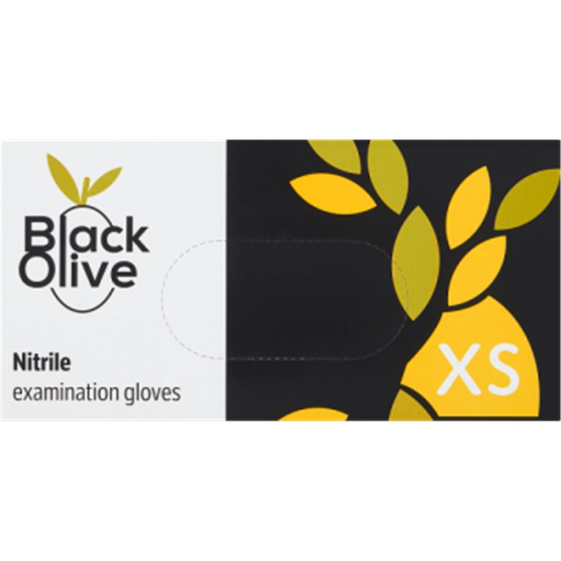Black Olive Rękawice diagnostyczne nitrylowe XS 100 sztuk