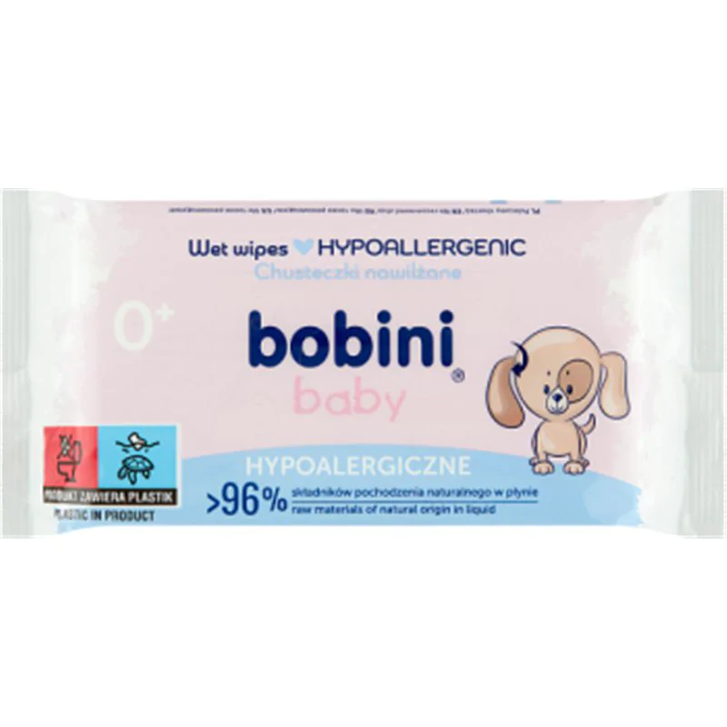 Bobini Baby Hypoalergiczne chusteczki dla niemowląt 60 szt