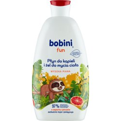 Bobini Fun Płyn do kąpieli i żel do mycia ciała o zapachu cytrusów 500 ml