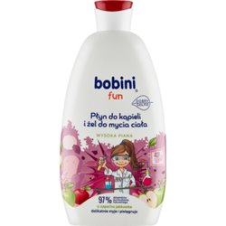 Bobini fun Płyn do kąpieli i żel do mycia ciała o zapachu jabłuszka 500 ml