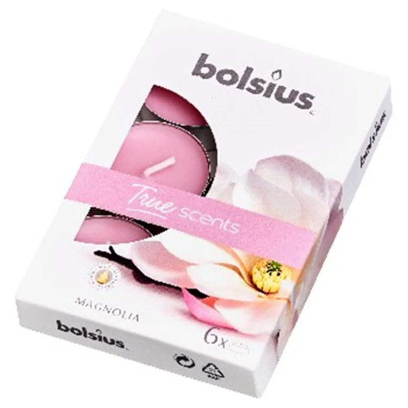 Bolsius podgrzewacze zapachowe 4h 6szt. True Scents Magnolia