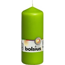 Bolsius świeca pieńkowa 150/58 jasno ziolona