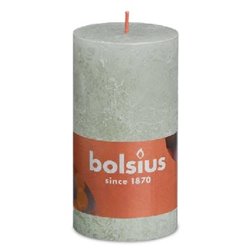 Bolsius świeca Rustic 130/68 Shine mglisty zielony