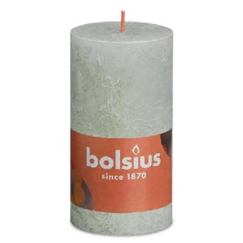 Bolsius świeca Rustic 130/68 Shine mglisty zielony