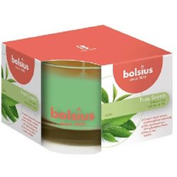 Bolsius świeca zapachowa w szkle 63/90 True Scents Zielona Herbata