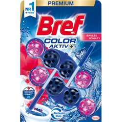 Bref WC Color Aktiv Zawieszka do muszli WC świeże kwiaty 2 x 50 g