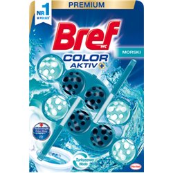 Bref WC Color Aktiv+ Zawieszka do muszli WC morski 2 x 50 g