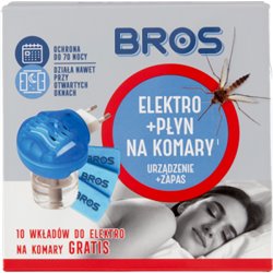 Bros Elektro na komary urządzenie + płyn 40 ml