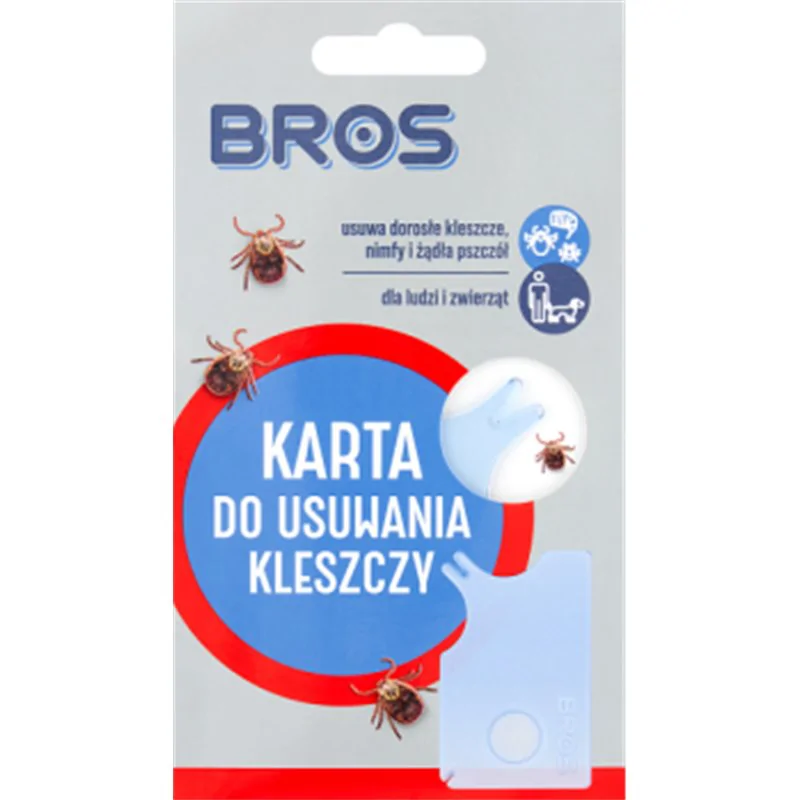 Bros karta do usuwania kleszczy