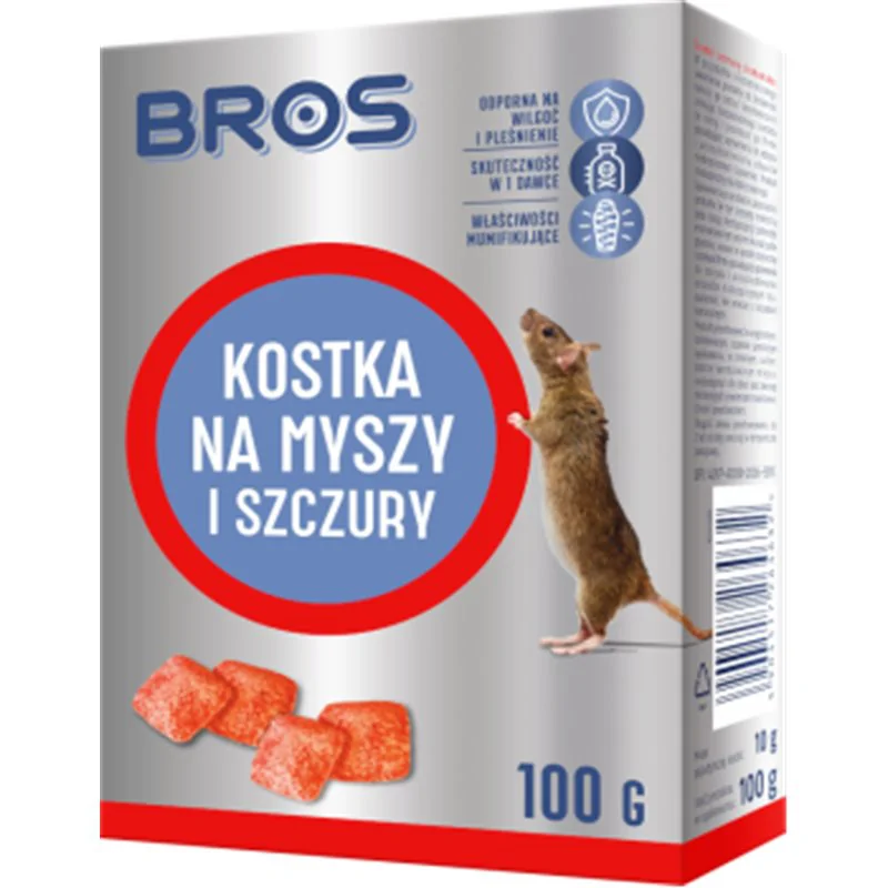 Bros kostka na myszy i szczury 1kg