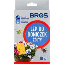 Bros lep do doniczek żółty a10