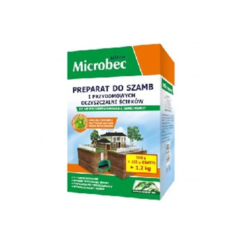 Bros Microbec Ultra preparat do szamb 900g + 300g gratis eukaliptus