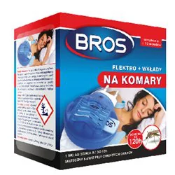 Bros na komary do kontaktu Elektrofumigator + wkłady 10 szt
