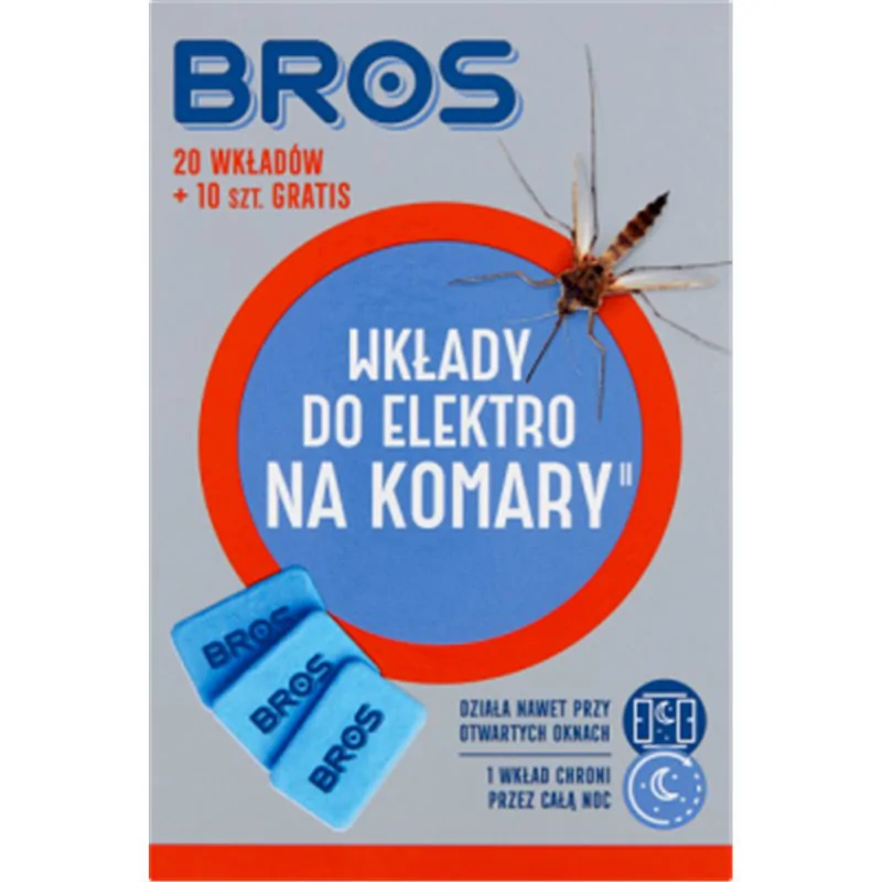 Bros na komary do kontaktu wkłady do elektro 20 sztuk