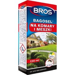 Bros na komary i kleszcze preparat do oprysku ogrodu Bagosel 250 ml
