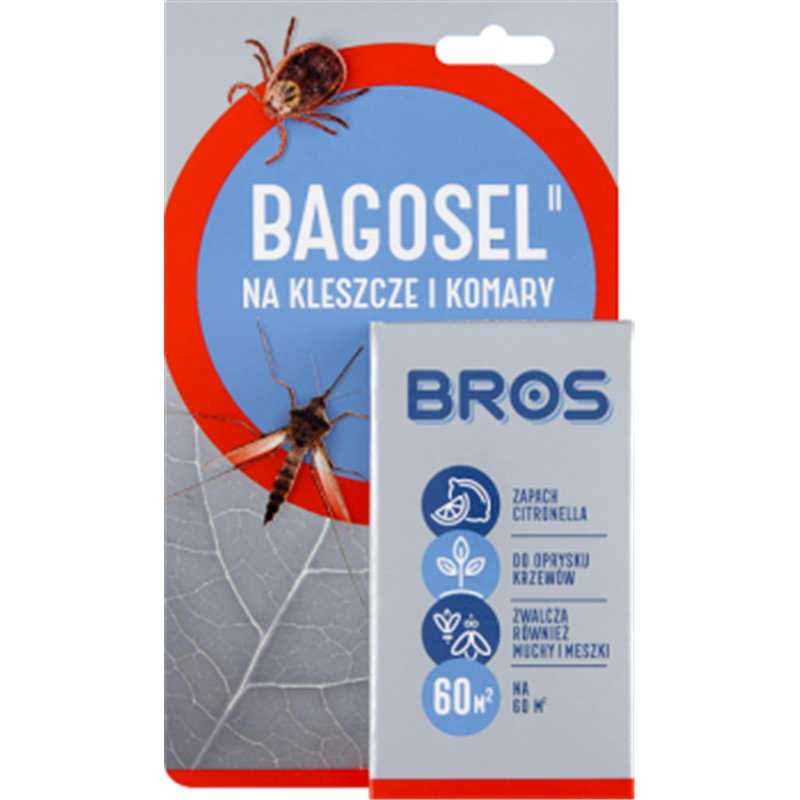 Bros na komary i kleszcze preparat do oprysku ogrodu Bagosel 30ml