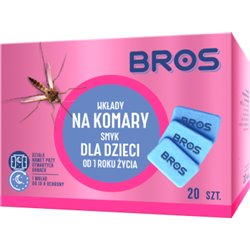Bros na komary wkłady dla dzieci do elektrofumigatora 20szt