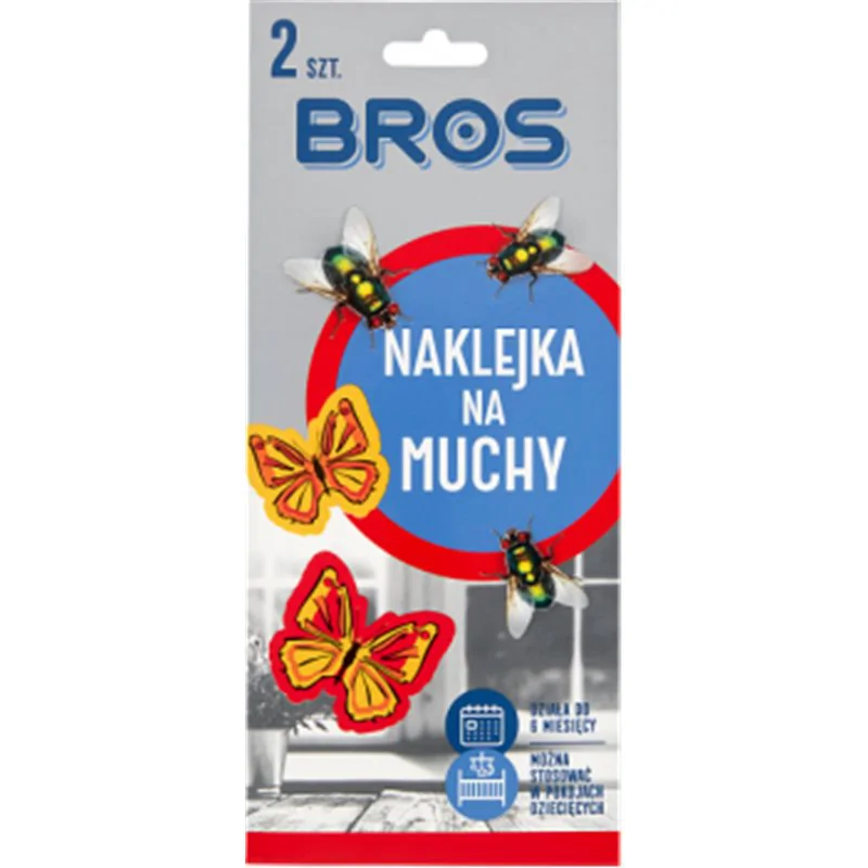 Bros Naklejka na muchy 2 sztuki