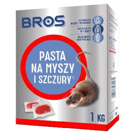 Bros pasta na myszy i szczury 1kg