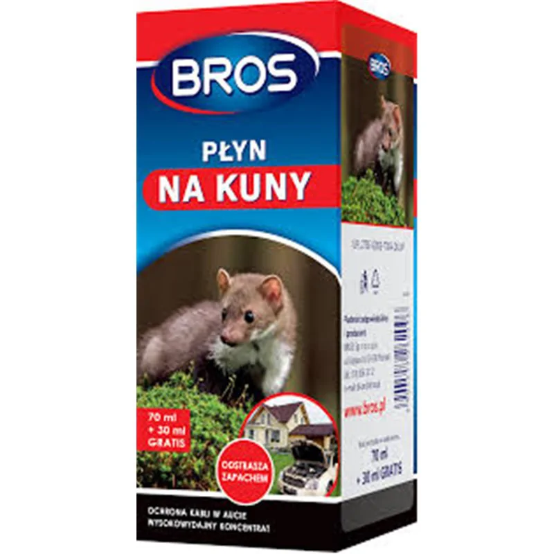 Bros płyn na kuny 70ml + 30ml gratis