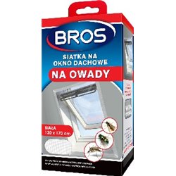 Bros siatka przeciw owadom na okno dachowe 120cm x 170cm biała