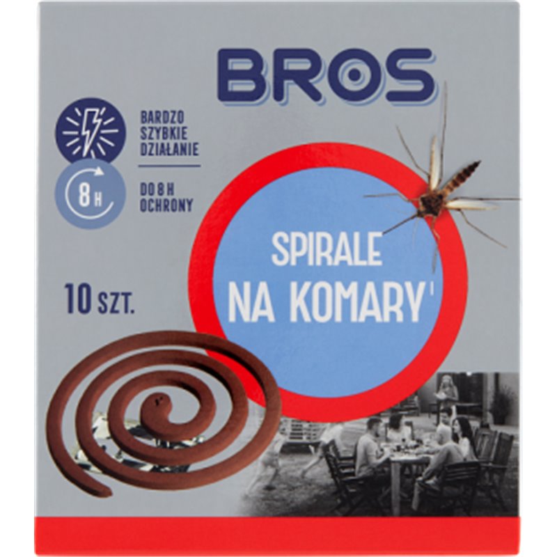Bros Spirale na komary 10 sztuk
