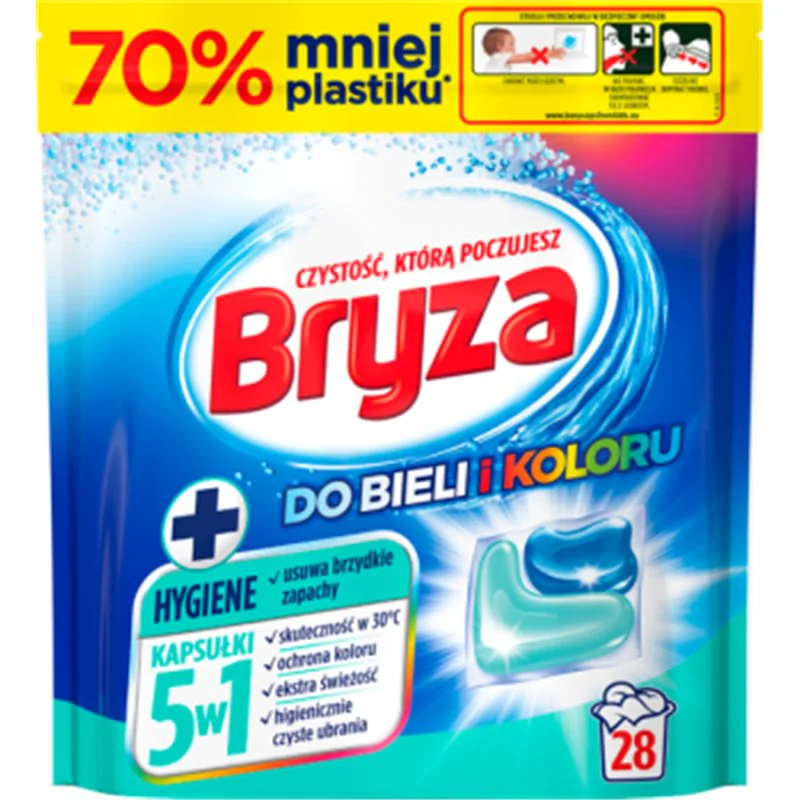 Bryza kapsułki do prania Active Force 5w1 do koloru 560 g (28 prań)