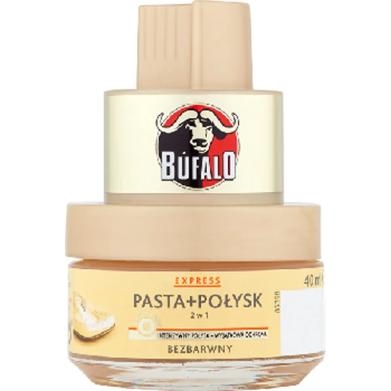 Búfalo Express Pasta + połysk do obuwia 2w1 bezbarwna 40 ml